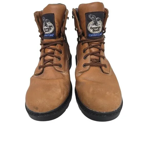 Georgia Boot Men's G6503 Farm And Ranch 6" Soft Toe Waterproof Work Boot 11W - Picture 5 of 7